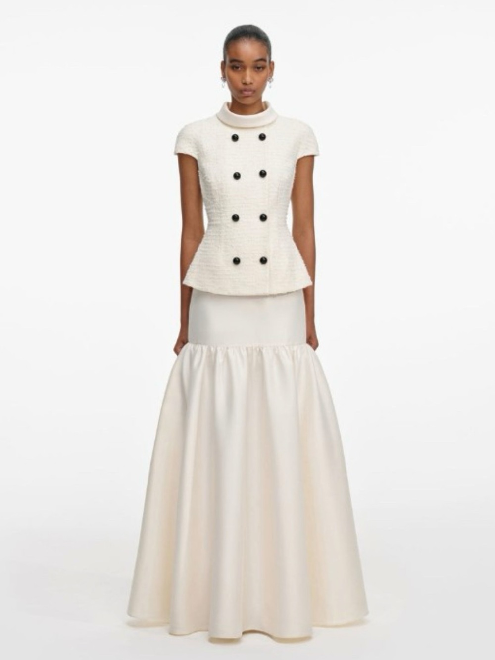 Self-Portrait Cream Maxi dress, NWOT, size 8, MSRP $805